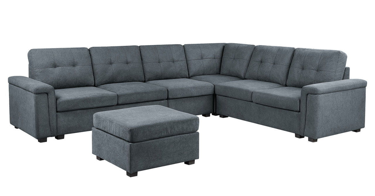 Isla - Fabric Sectional Sofa With Ottoman by Couch.com