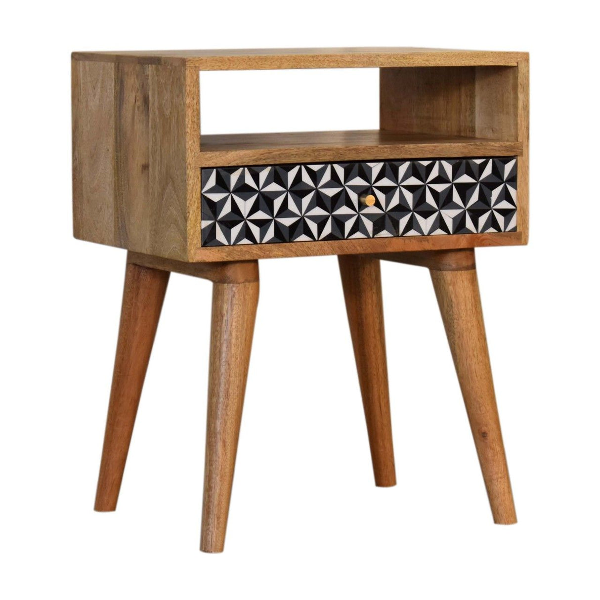 Mosaic Nightstand, 1 Drawer - Oak by Couch.com