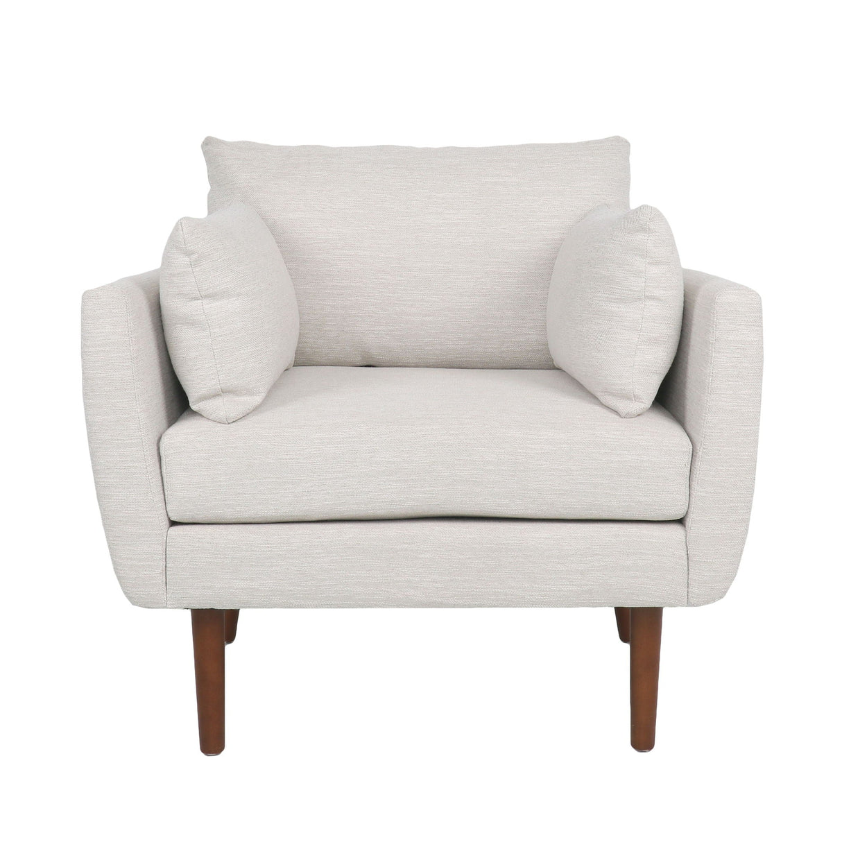 Luminate - Upholstered Fabric Club Chair With Tapered Legs And 2 Accent Pillows by Couch.com
