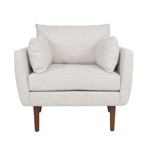 Luminate - Upholstered Fabric Club Chair With Tapered Legs And 2 Accent Pillows by Couch.com