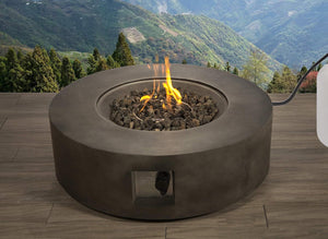 Fibre Reinforced Outdoor Fire Pit Table - Charcoal by Couch.com