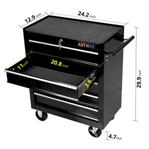 Multifunctional Tool Cart With Wheels And Drawers by Couch.com
