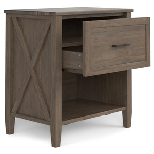 Ela - Bedside Table - Smoky Brown by Couch.com