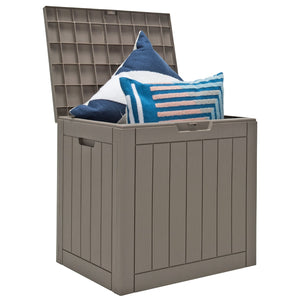 30 Gallon Deck Box Storage Container Seating Tools-Black