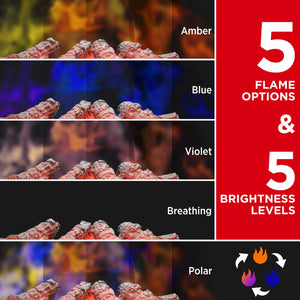 (Open Box) Eternal Flame EF26-PB Electric Fireplace Logs