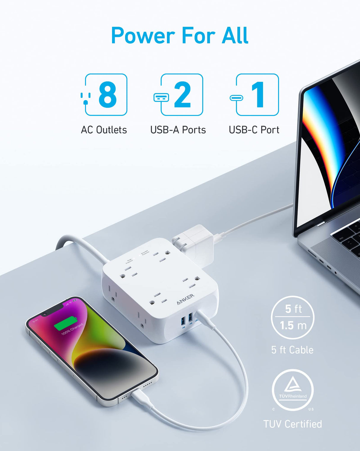 Anker <b>341</b> USB Power Strip