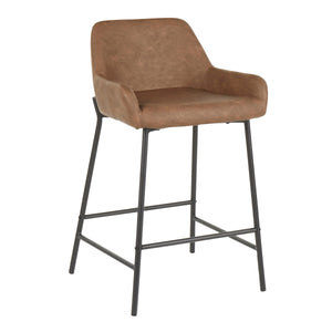 Daniella - Industrial Fixed Height Counter Stool (Set of 2) by Couch.com