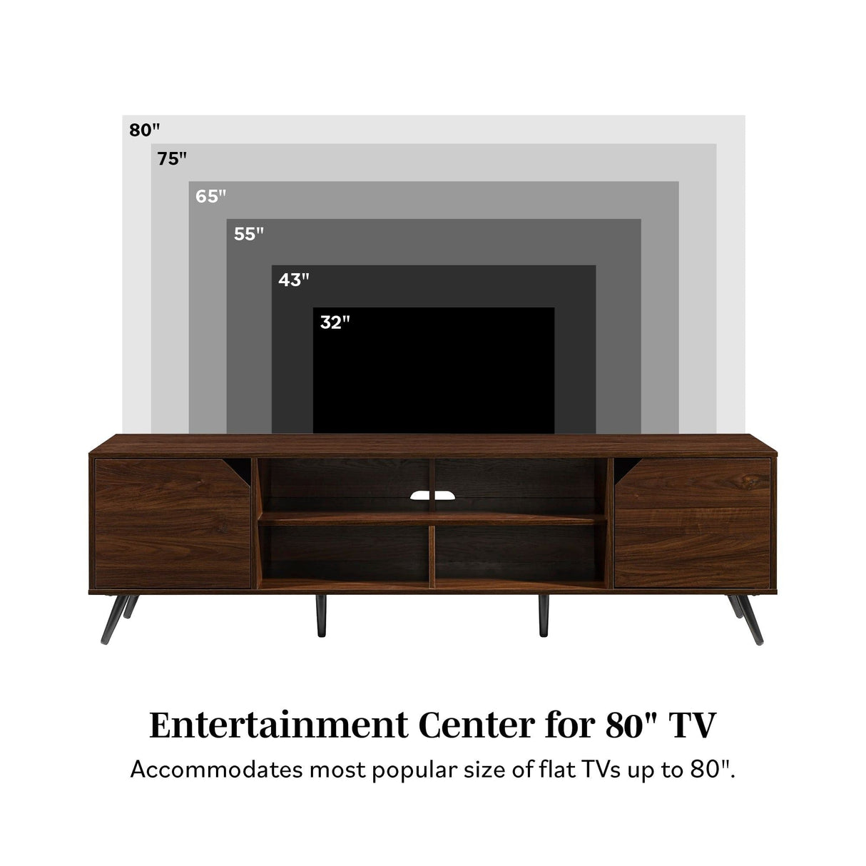 Contemporary 2 Door Minimalist TV Stand by Couch.com