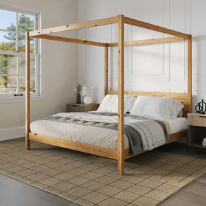 Canopy Bed Frame Modern Minimalist Boho by Couch.com