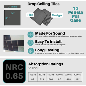 Acoustic Foam Drop Ceiling Tiles