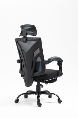 Ergonomic Office Chair, Desk Chair With Adjustable Lumbar Support, High Back Mesh Chair With Wheels, Executive Chair For Home Office - Black by Couch.com