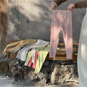 Girls' Leggings Elastic Multi Color