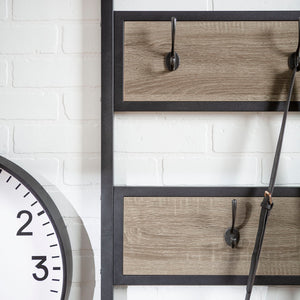 Rustic X-Back Hall Tree With Bench by Couch.com