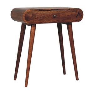 Mini Dressing Table With Foldable Mirror - Caramel by Couch.com