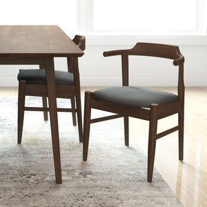 Dakota - Mid-Century Modern Velvet Dining Chair (Set of 2) by Couch.com