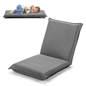 Adjustable 6 Positions Folding Lazy Man Sofa Chair Floor Chair-Black