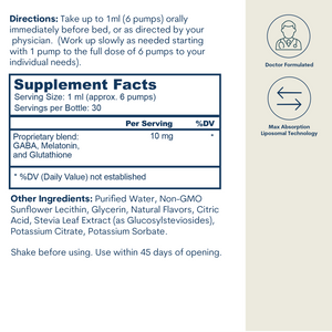 Liposomal Sleep Formula - Liquid Spray (1 FL OZ/ 30 Servings)