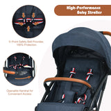 Lightweight Aluminium Frame Baby Stroller with Net-Beige
