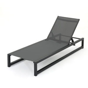 Outdoor Patio Chaise Lounge With 5 Reclining Positions by Couch.com