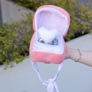 Couple Confession Ring Love Big Diamond Ring Doll Plush Ring Box