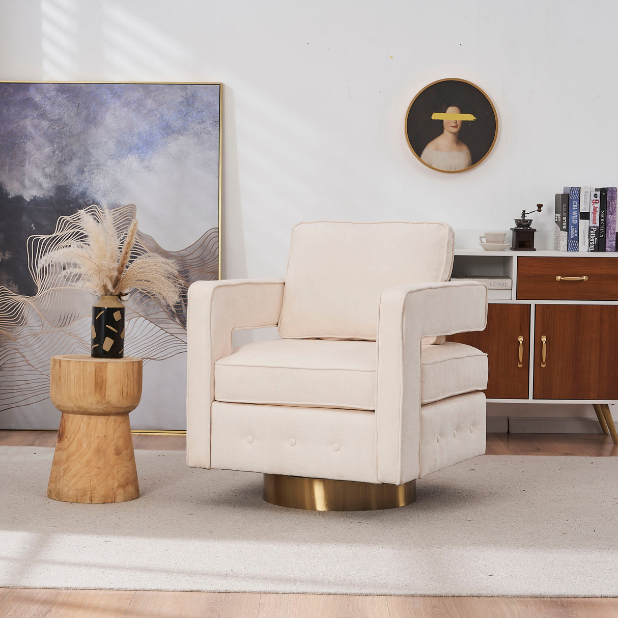 Swivel Barrel Chair 360 Degree Swivel Club Modern Accent Single Sofa Chair by Couch.com