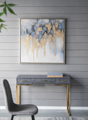 Modern Oil Painting, Square Framed Wall Art For Living Room Dining Room Office - Multicolor by Couch.com