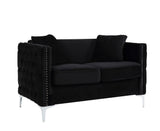 Bayberry - Velvet Loveseat With 2 Pillows by Couch.com