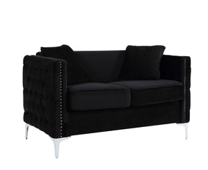 Bayberry - Velvet Loveseat With 2 Pillows by Couch.com