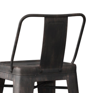 Rayne - Curved Back Metal Stool (Set of 2) by Couch.com