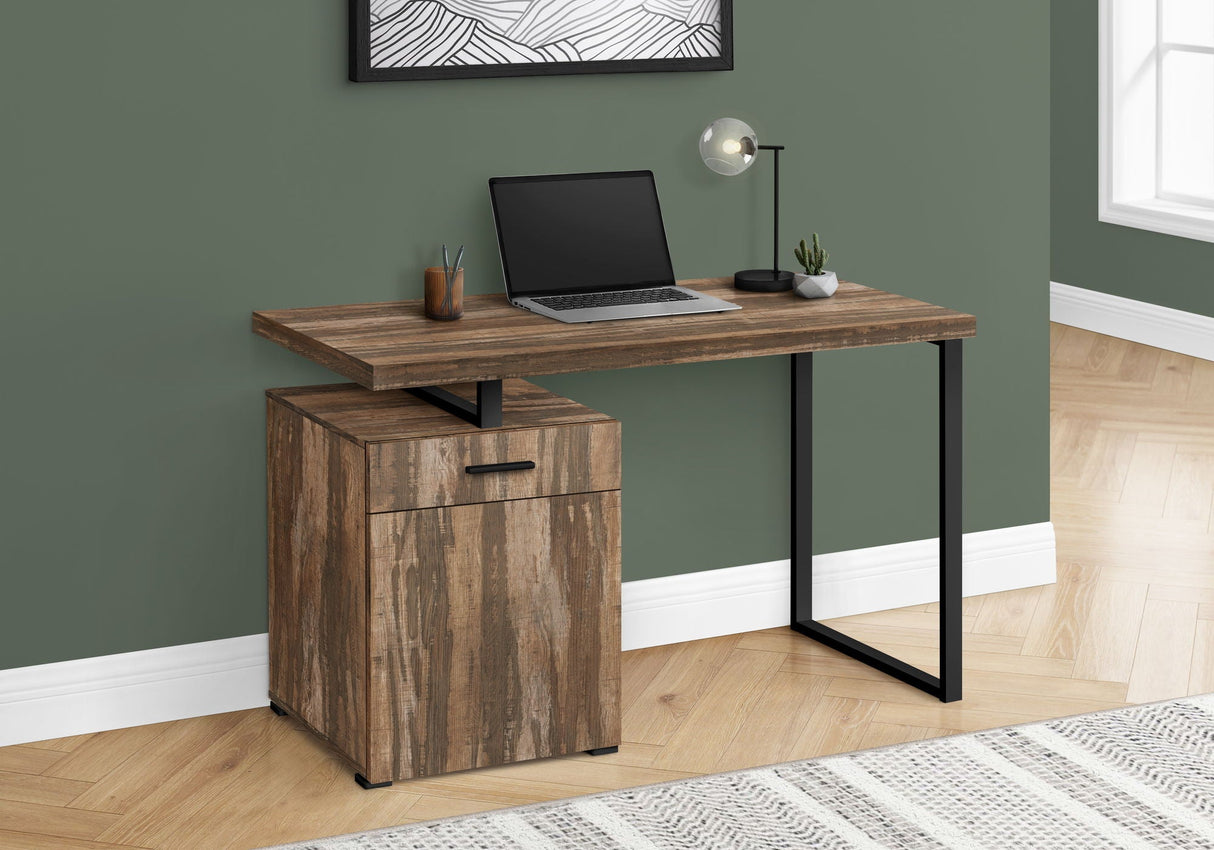 Computer Desk, Home Office, Laptop, Left, Right Set-Up, Storage Drawers, Work, Contemporary, Modern by Couch.com
