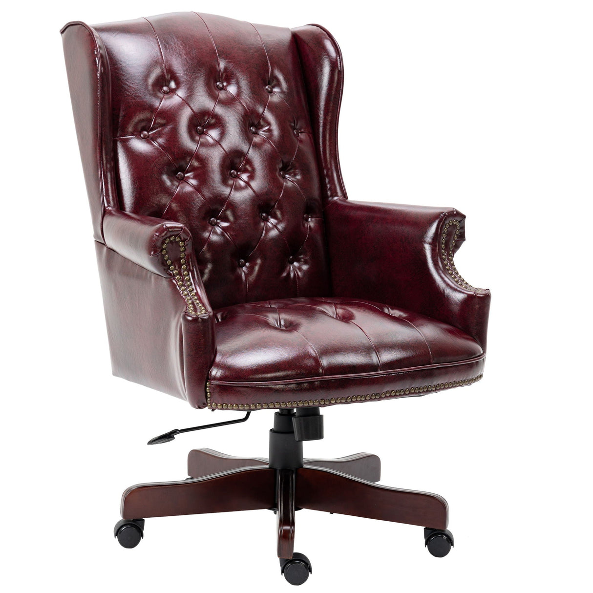 Executive Office Chair, High Back Reclining Comfortable Desk Chair With Smooth Glide Caster Wheels by Couch.com