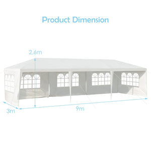 10 x 30 Feet Canopy Tent with 5 Removable Sidewalls for Party Wedding by DirectDeals