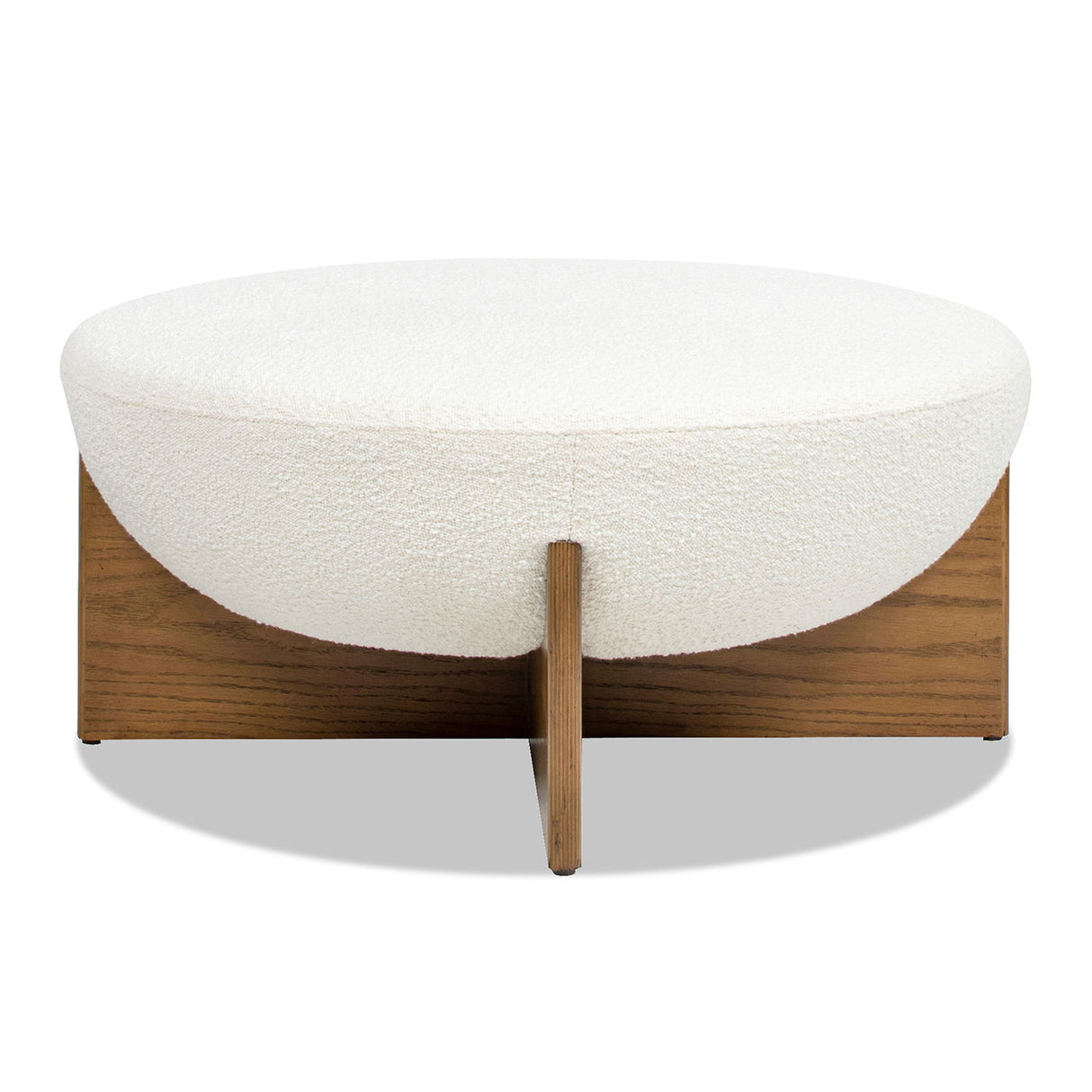 Bali - Round Upholstered Ottoman by Couch.com