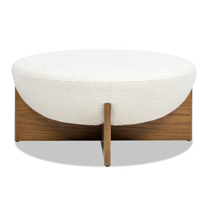 Bali - Round Upholstered Ottoman by Couch.com