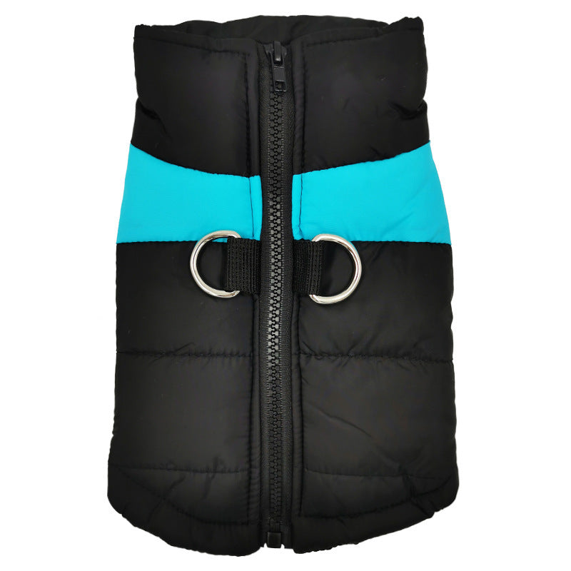 Big Dog Pet Vest Ski Suit Waterproof Cotton Coat Jacket Autumn And Winter Warm Clothing For Pets