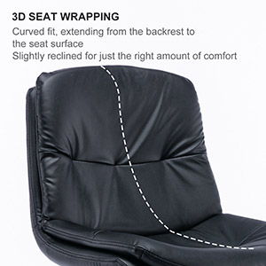 Swivel Bar Stool, Black Titanium Stainless Steel Base And Footrest, Grade, Faux Leather Bar Chair With Backrest by Couch.com