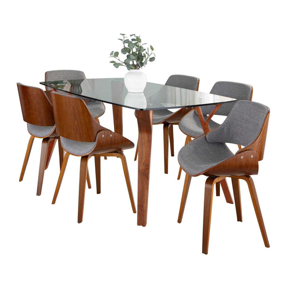 Folia Fabrizzi - 7 Piece Mid Century Modern Dining Set by Couch.com