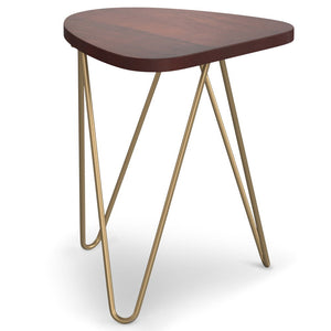Patrice - Handcrafted Metal And Wood Accent Table by Couch.com