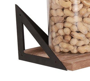 Floating Shelves, Long Wall Shelves (Set of 3), Wall Mounted Shelves With Brackets For Bedroom - Natural Wood by Couch.com