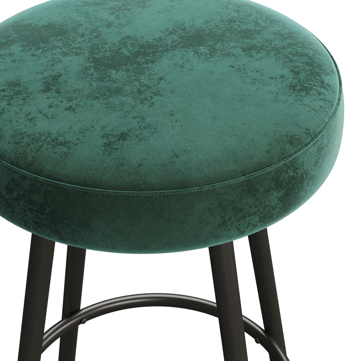 Modern Glam Upholstered Faux Velvet Bar Stool by Couch.com
