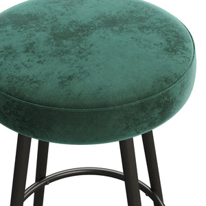Modern Glam Upholstered Faux Velvet Bar Stool by Couch.com