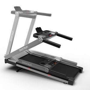 DeerRun A1 Pro Move+  6% Incline Foldable Treadmill——2025 Upgraded Chip & NFC Support | 350Lbs, 10mph Silver