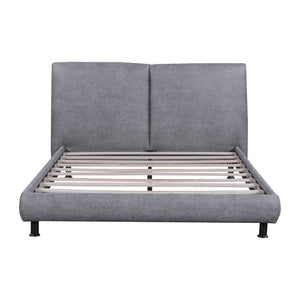 Upholstered Platform Bed With 2 Large Headrests And Thick by Couch.com