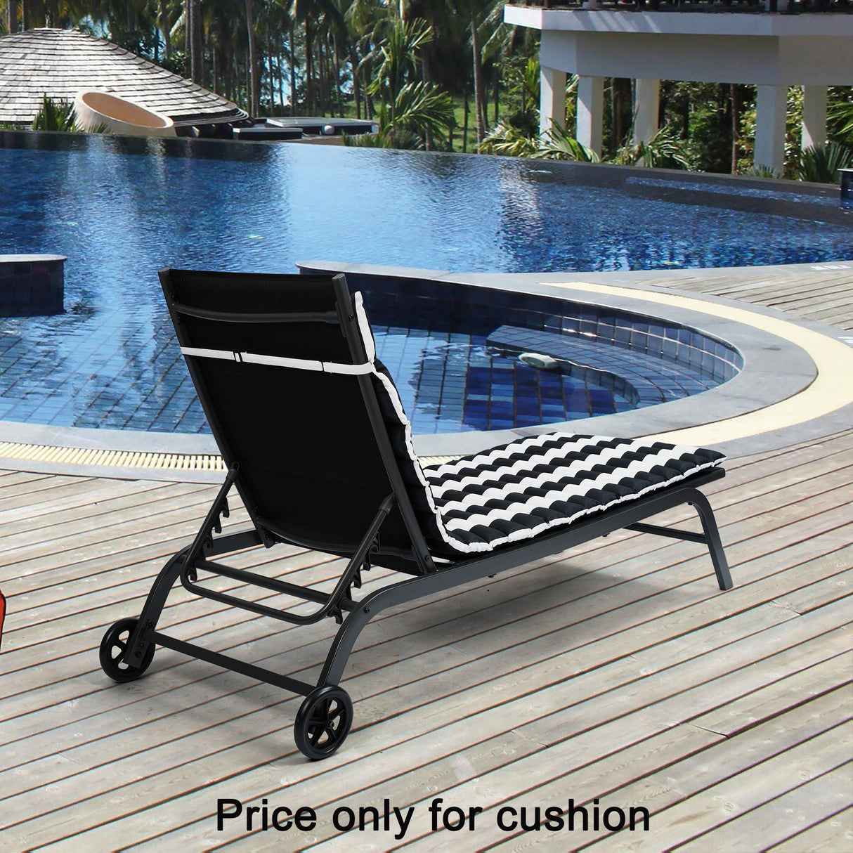 Outdoor Lounge Chair Cushion Replacement Patio Funiture Seat Cushion Chaise - Fabric by Couch.com