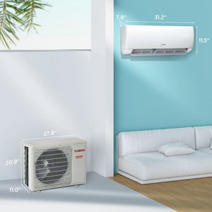 (Open Box) Finnmark Single Zone WiFi Mini Split AC with Heat Pump (R32 Refrigerant)
