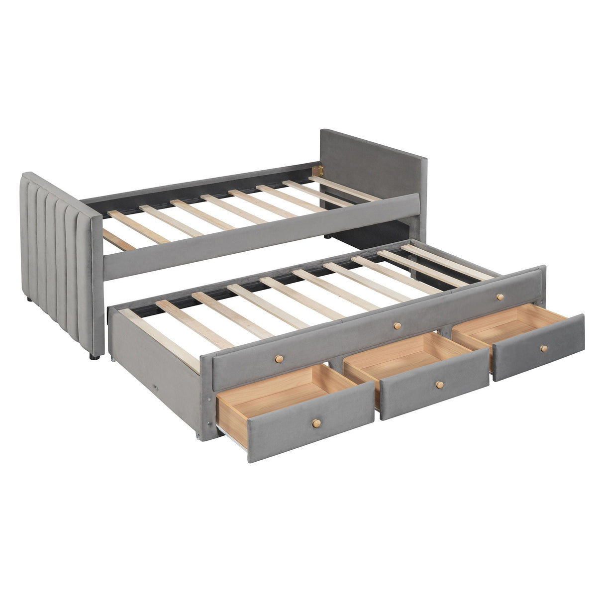 Upholstered Daybed With Trundle And Drawers by Couch.com