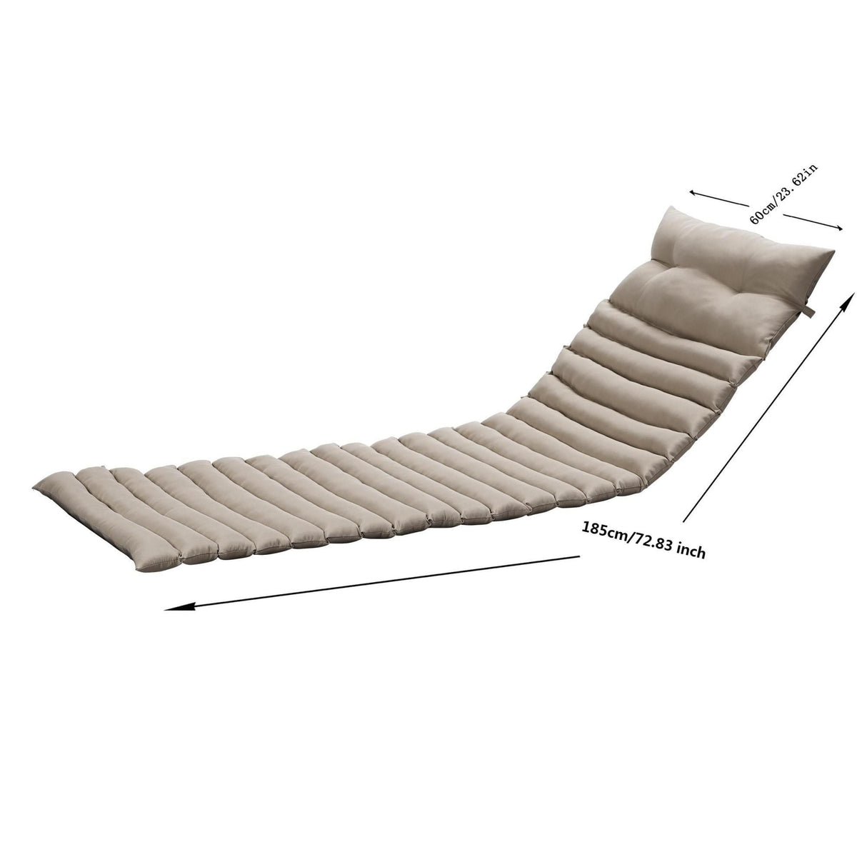 Outdoor Lounge Chair Cushion Replacement Patio Funiture Seat Cushion Chaise - Fabric by Couch.com