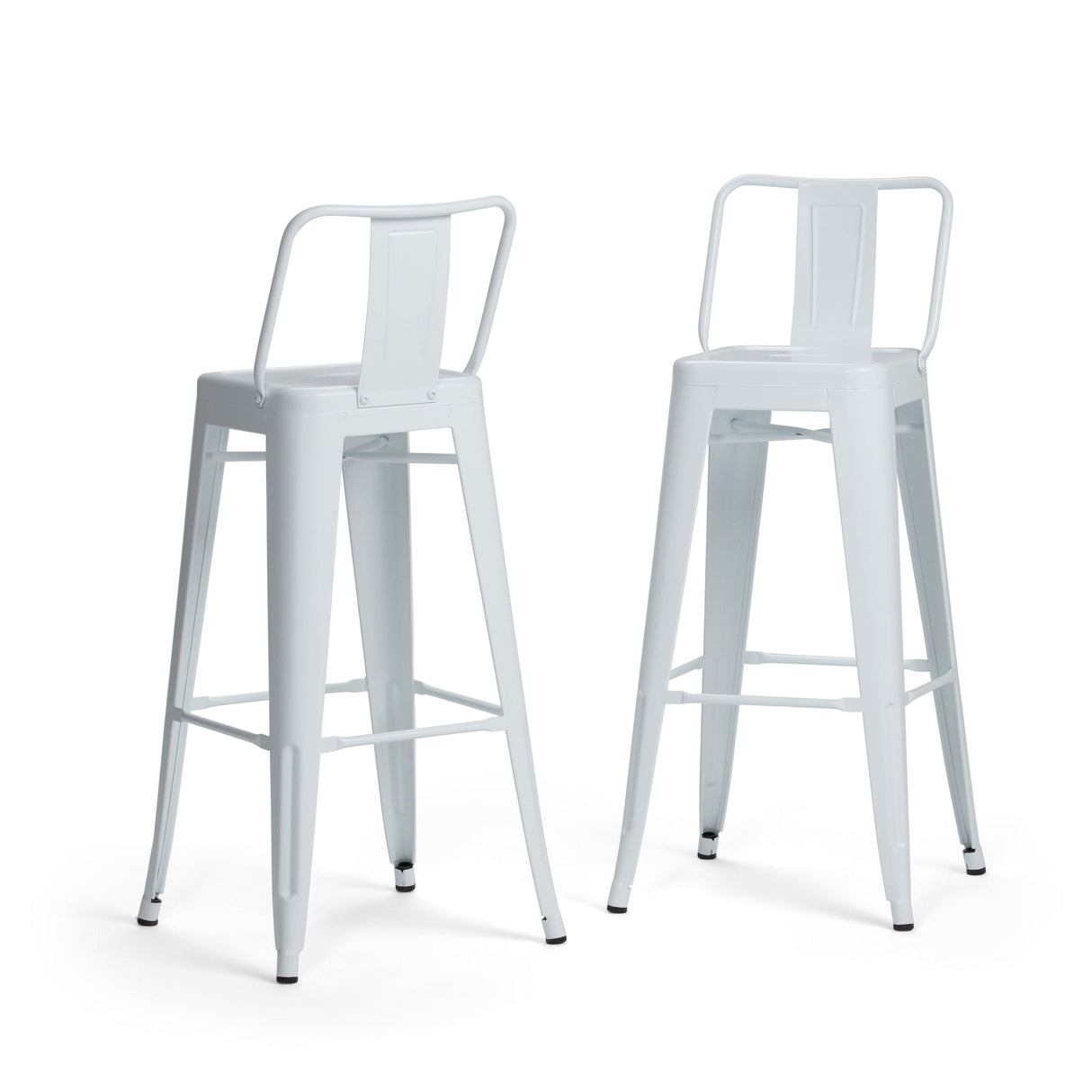 Rayne - Curved Back Metal Stool (Set of 2) by Couch.com