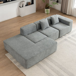 Sectional Sofa Full-Compressed Sofa Couch Free-Combined Sofa For Living Room by Couch.com