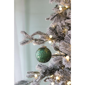 Christmas Ball Ornaments, Glass Decorative Hanging Ball Christmas Tree Ornaments, For Holiday Party Decorations (Set of 6) - Green by Couch.com